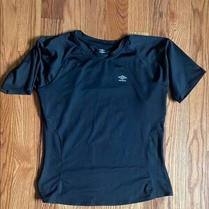 Black athletic unbro short sleeve undershirt XL